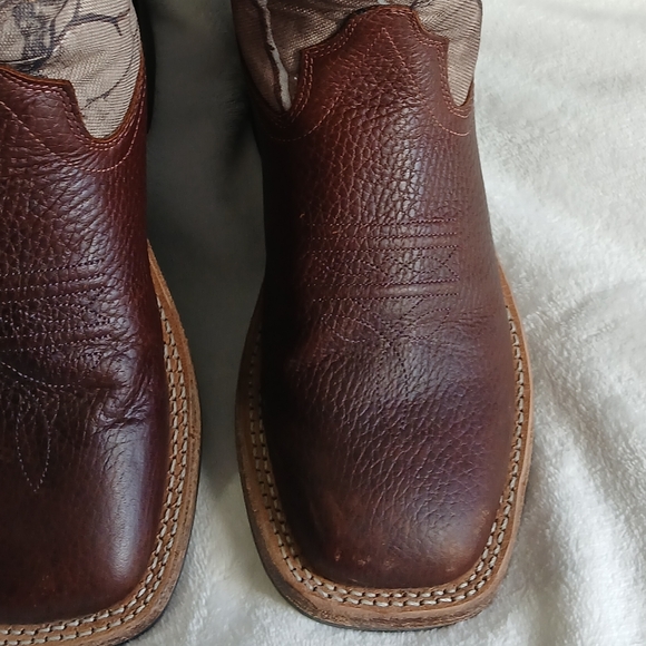 Old West Brown and Camouflage Cowboy Boots - Picture 11 of 11